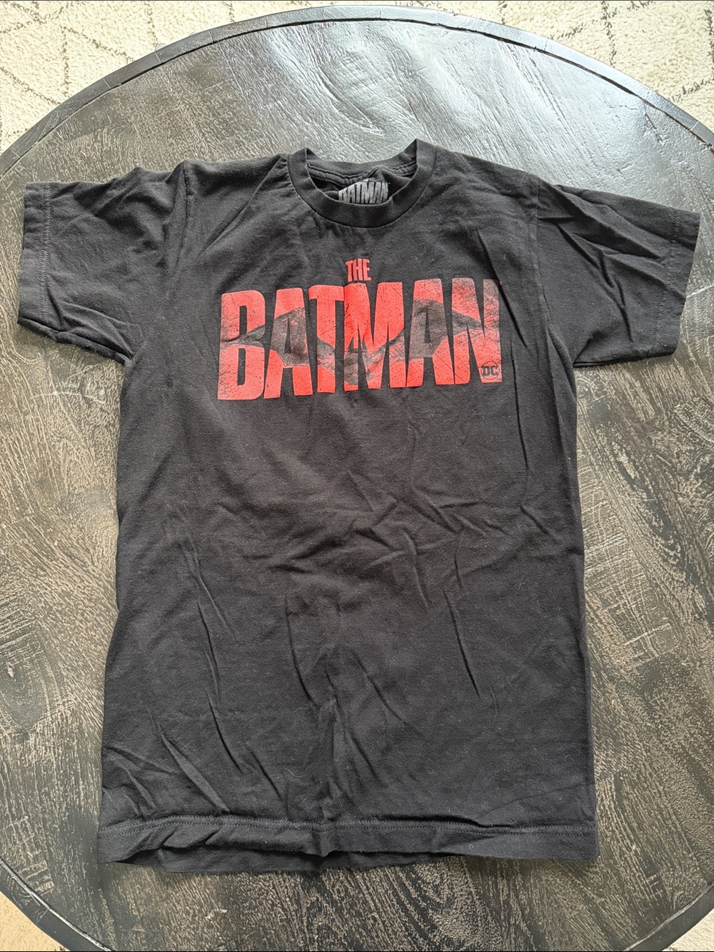 DC The Batman Graphic Tee - Black with Red Logo